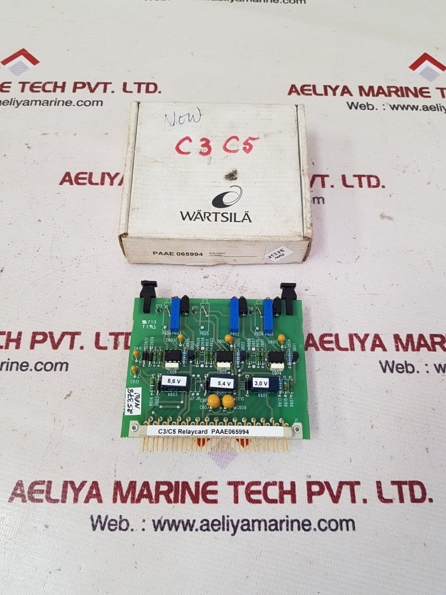 Wartsila c3/c5relay card paae065994 with box