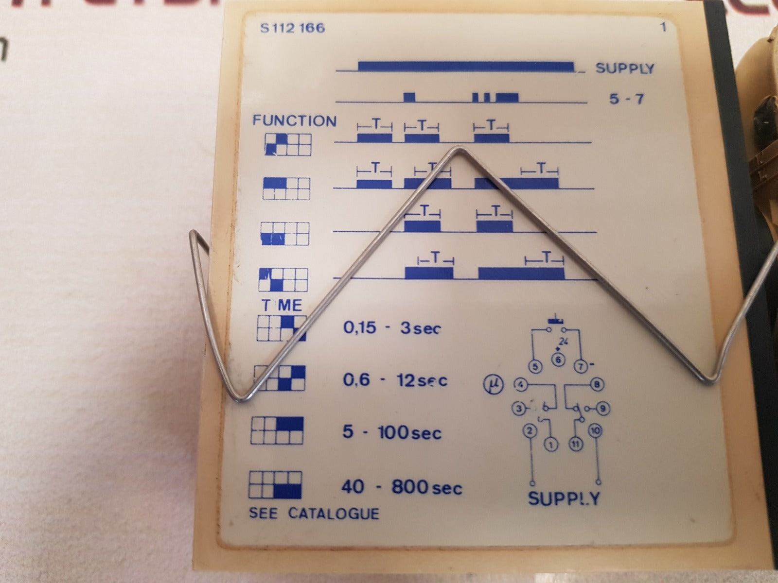 Electromatic s-system s 112166 724 interval timer 20-28 vdc