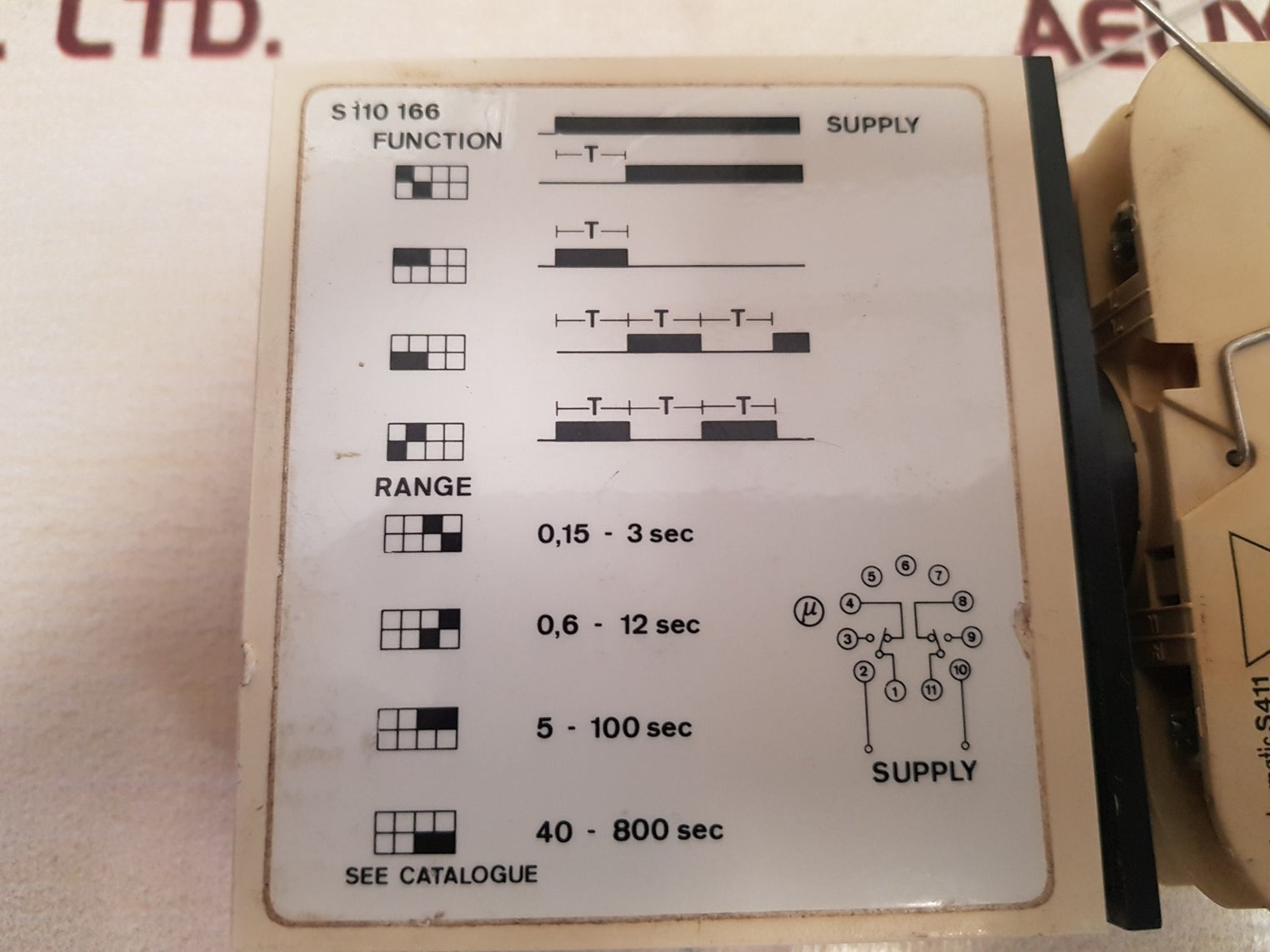 Electromatic carlo gavazzi s 110 166 230 combi timer ip20