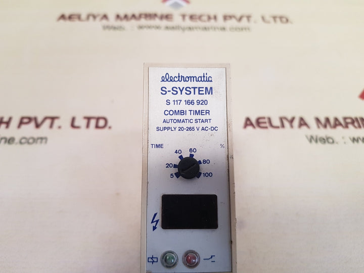 Electromatic s-system s 117 166 920 combi timer automatic start