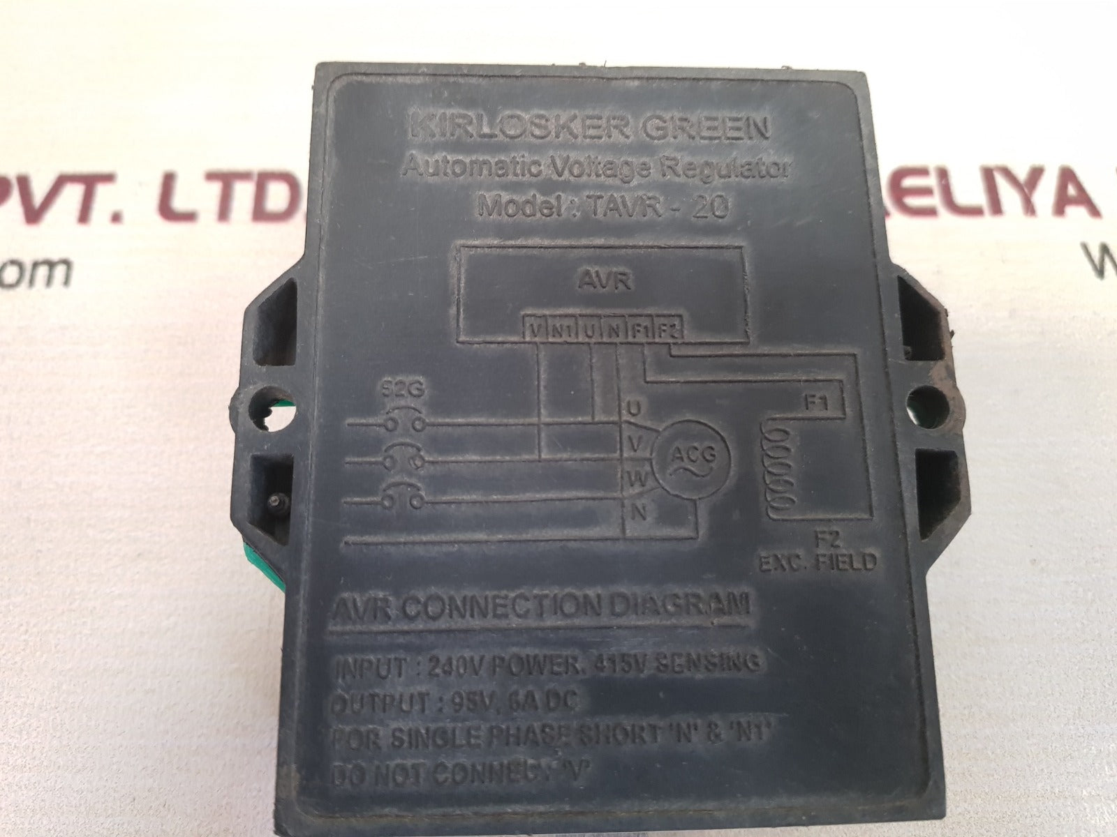 Kirlosker green tavr-20 automatic voltage regulator
