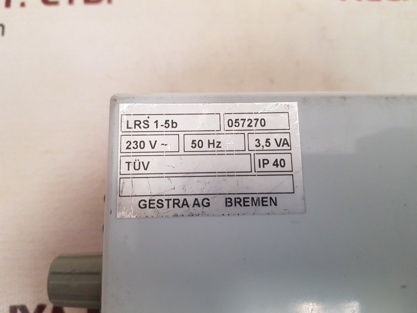 Gestra flowserve lrs 1-5b conductivity limit switch