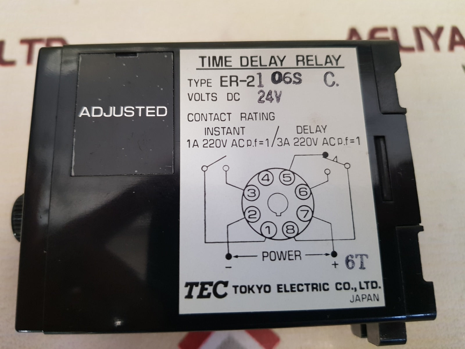 Tec er-2 time delay relay