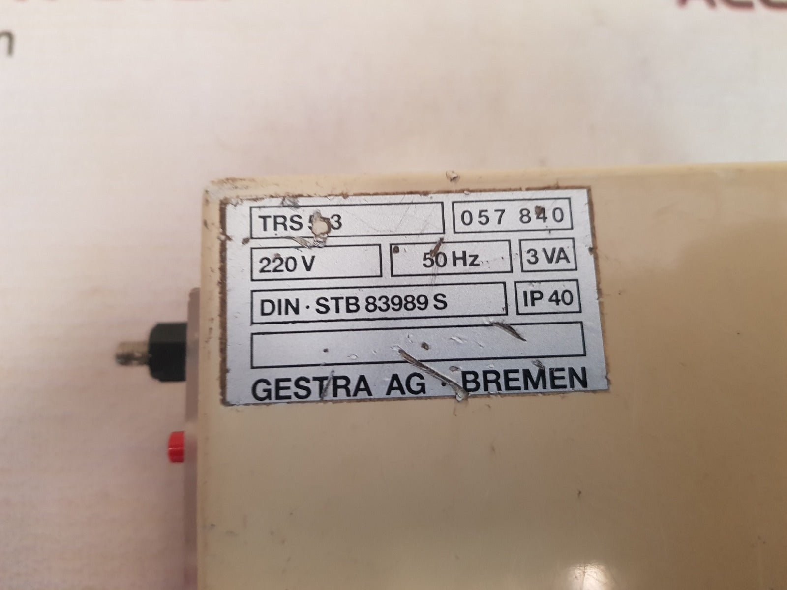 Gestra trs5-3 temperature switch