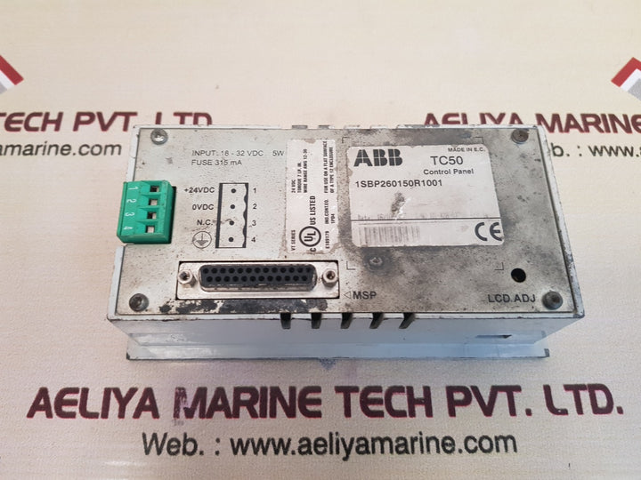 Abb tc50 control panel