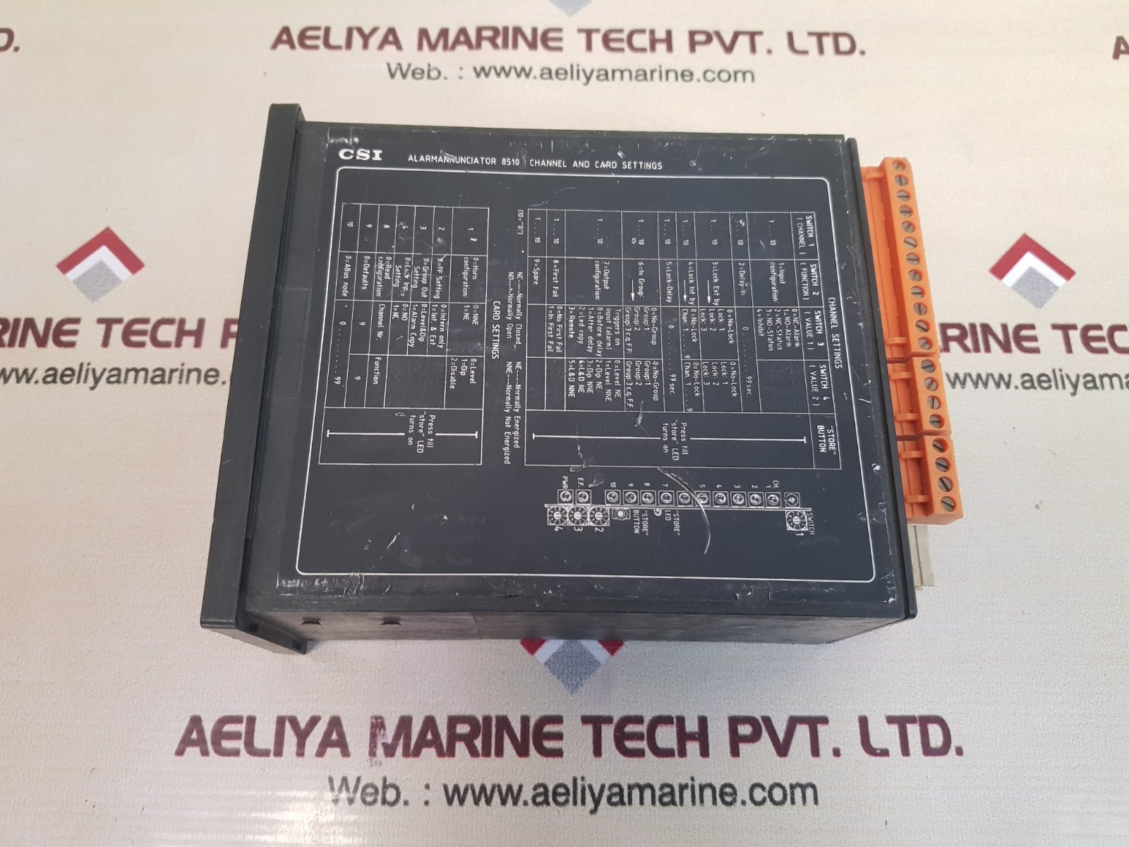 Csi 8510ab/12 alarm annunciator