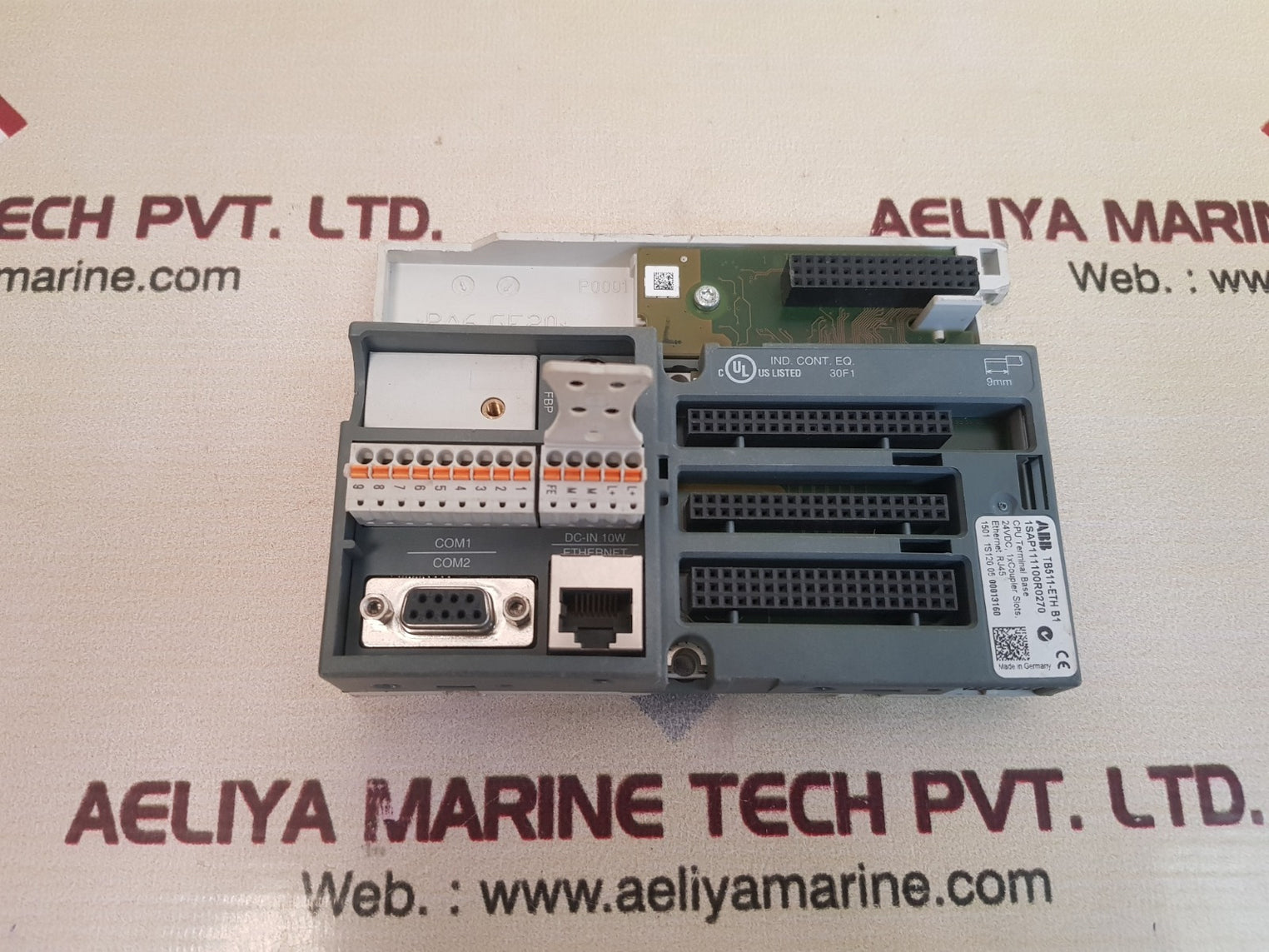 Abb tb511-eth b1 cpu terminal base 1sap111100r0270 Used