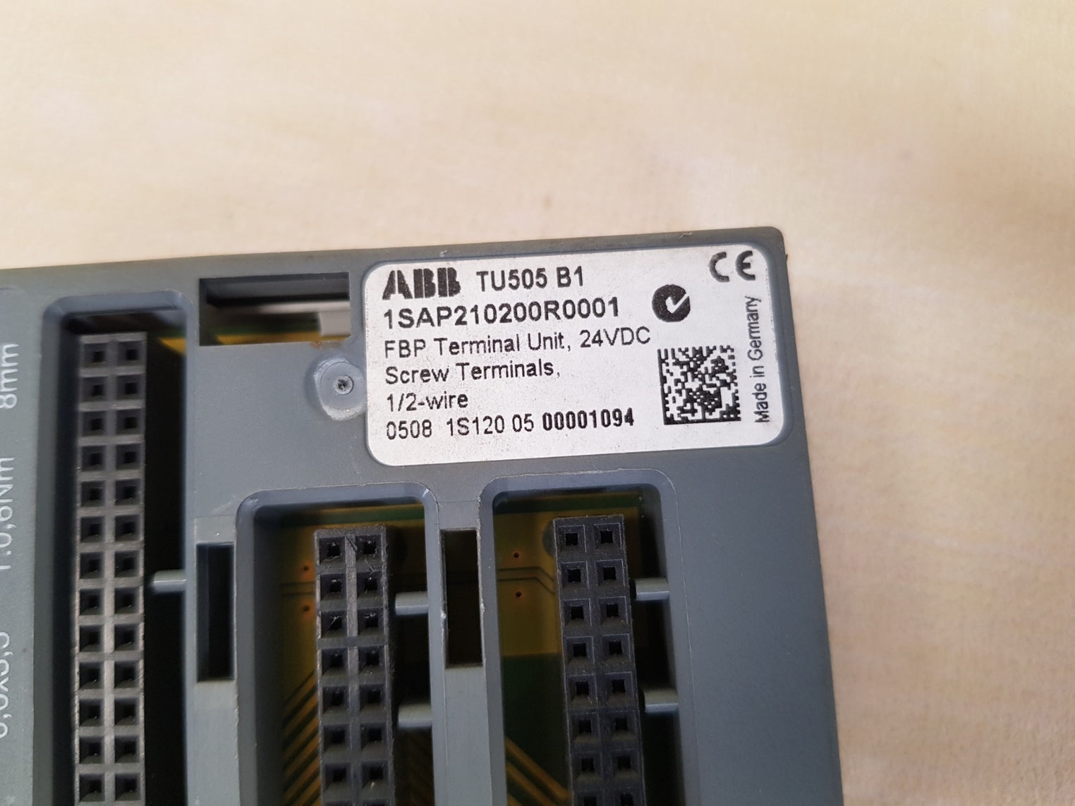 Abb tu505 b1 fbp terminal unit  1sap210200r0001