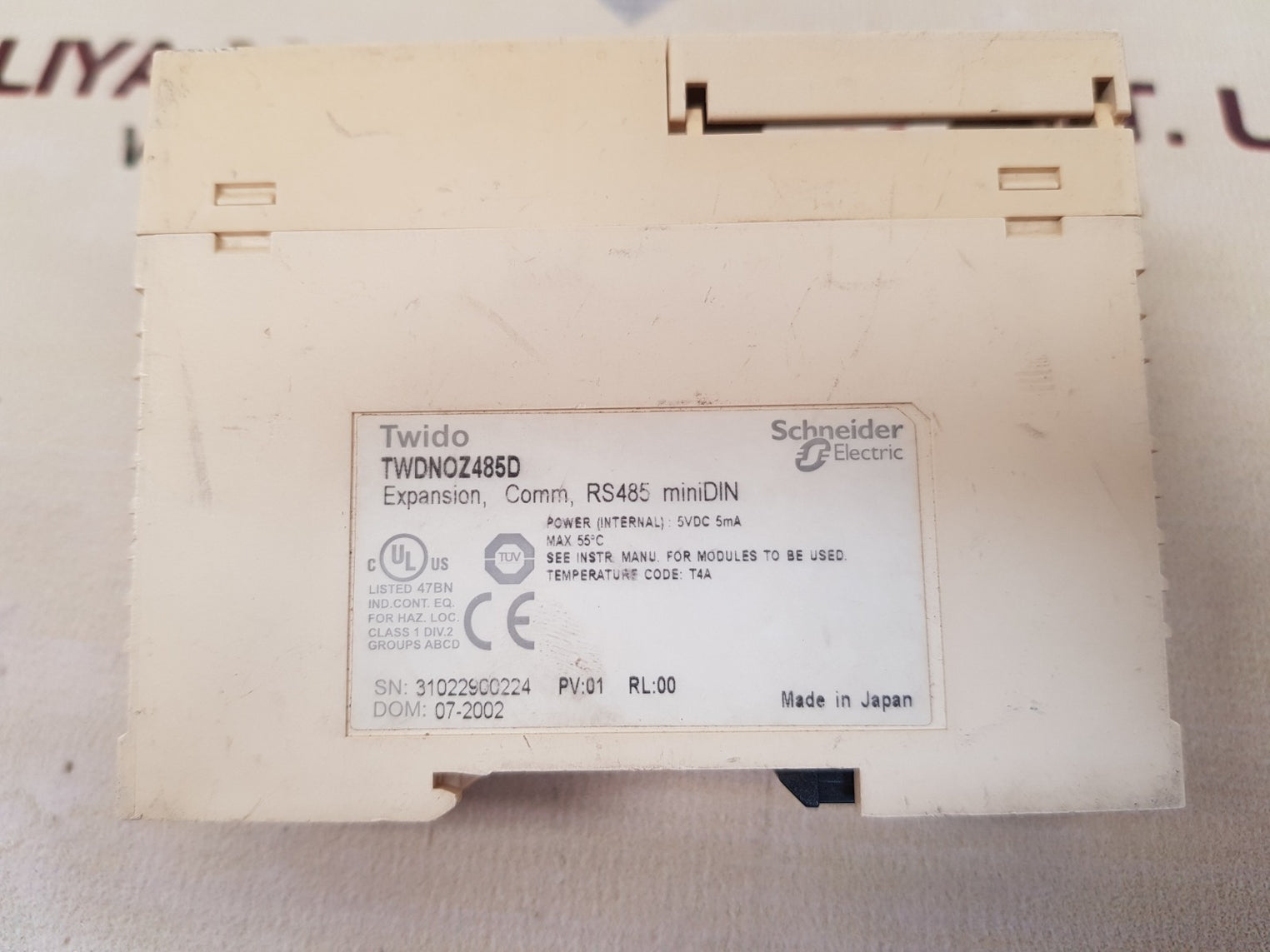 Schneider twido twdnoz485d serial interface module