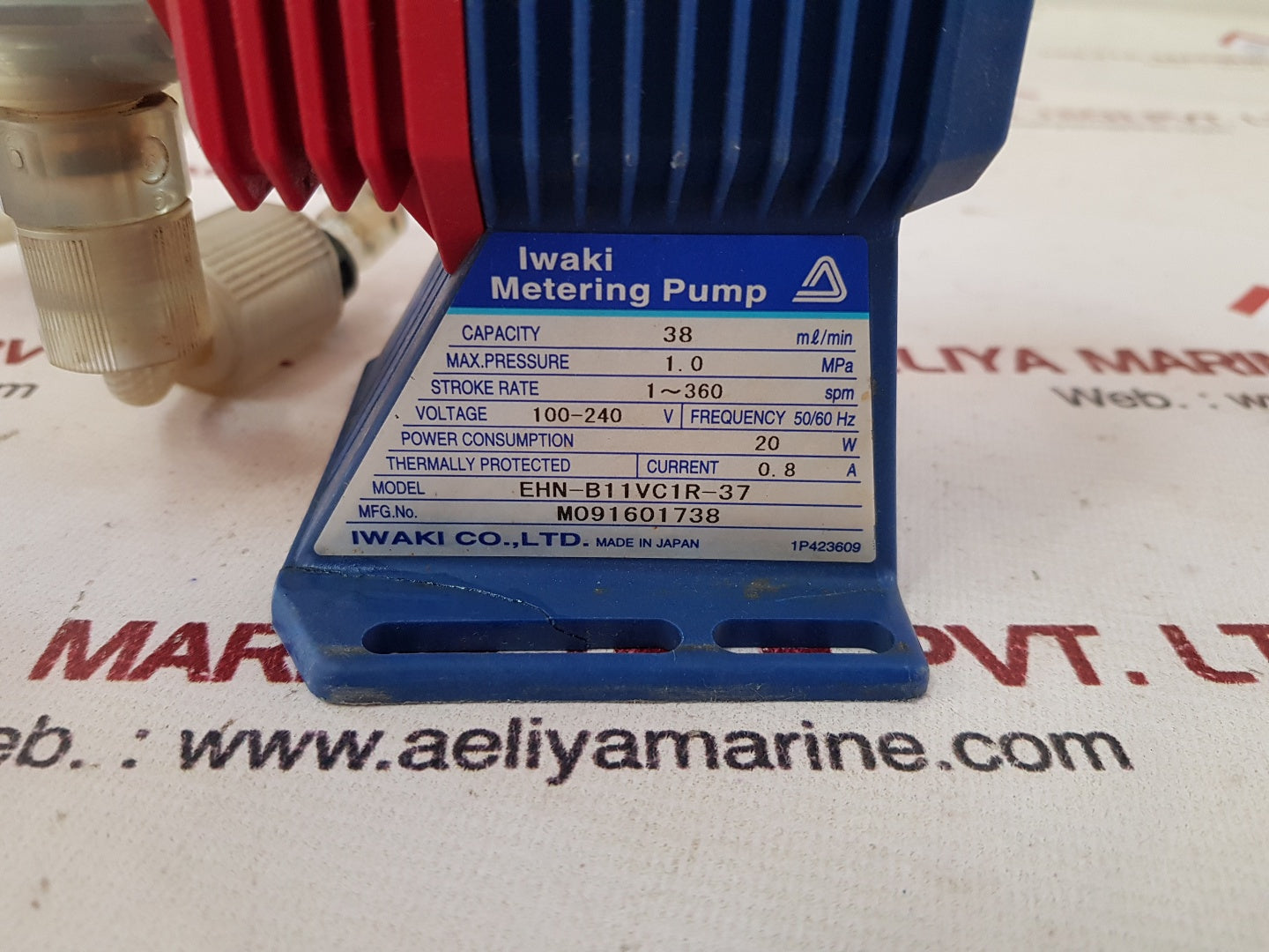 Iwaki ehn-b11vc1r-37 metering pump