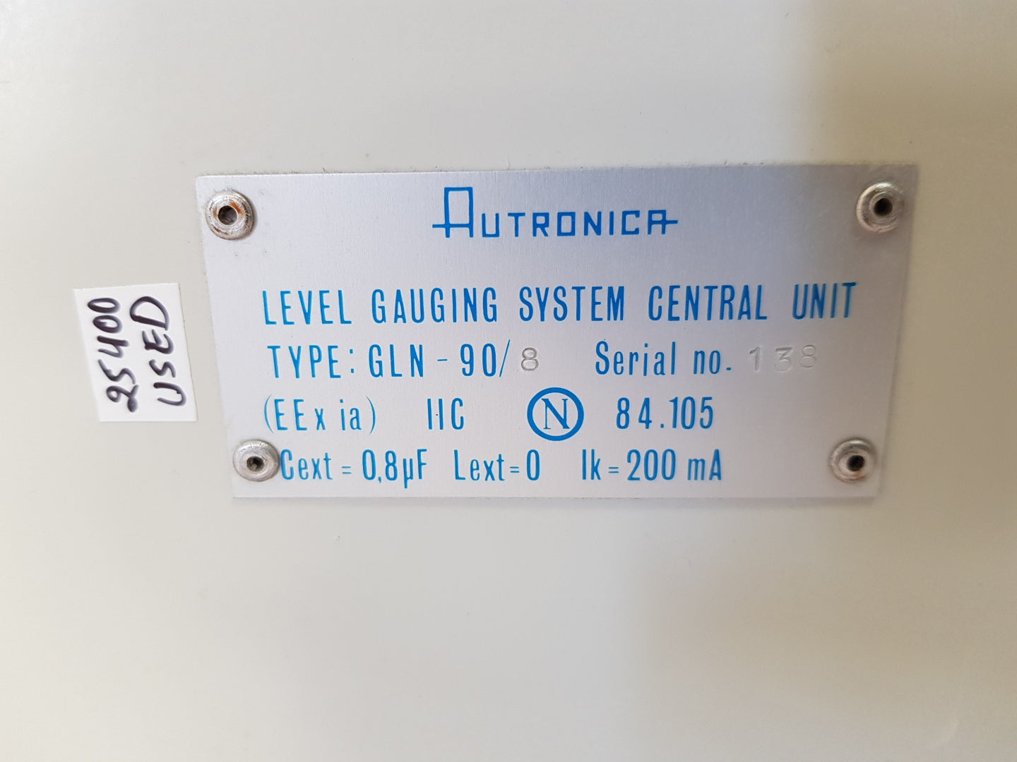 Autronica System Gln-90/8 Level Gauging System Central Unit 220V Ac