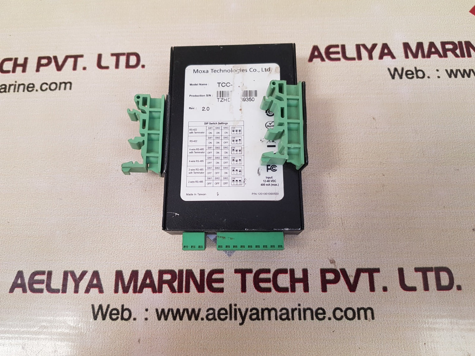 Moxa transio tcc-100 rs-232 to rs-422/485 converter rev.2.0