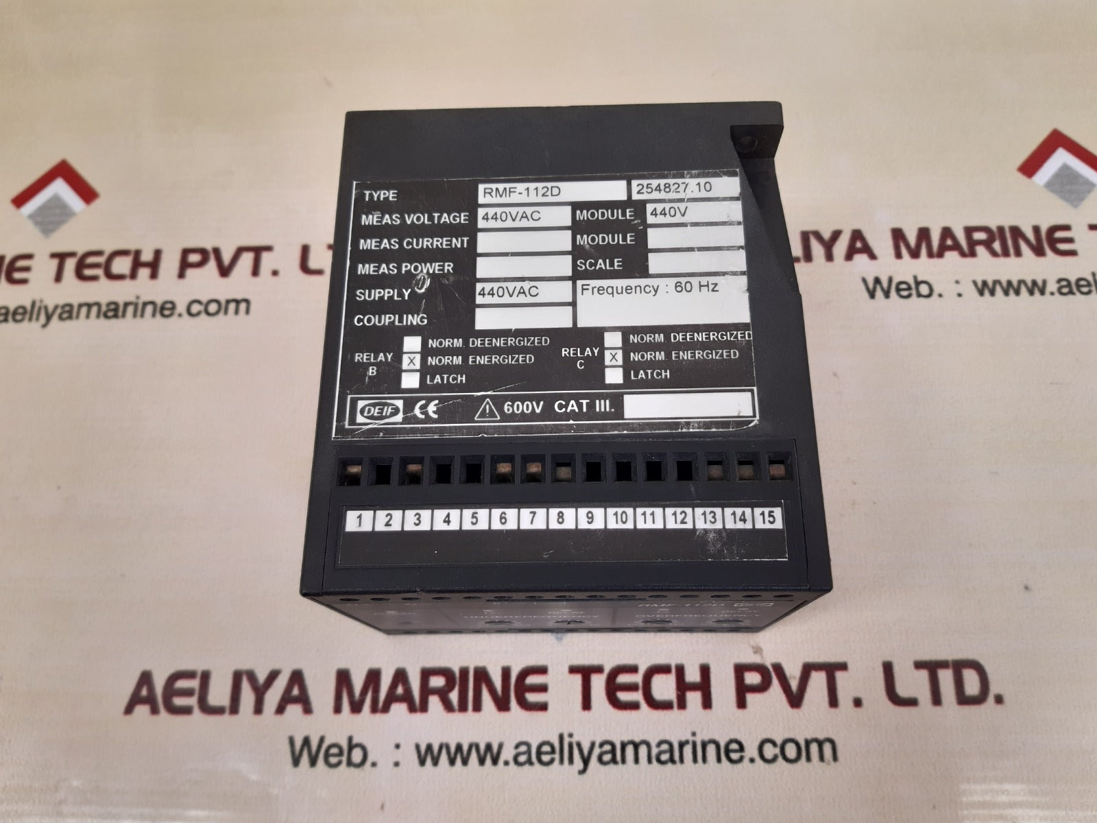 Deif rmf-112d frequency relay 254827.10