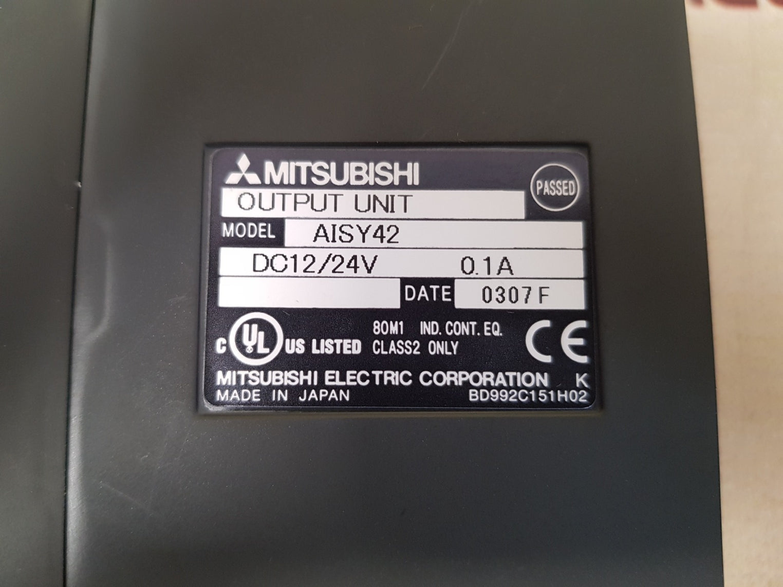 Mitsubishi a1sy42 output unit programmable controller