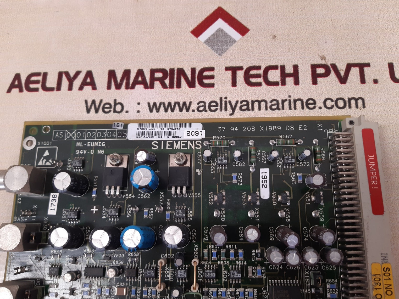 Siemens 1p 3794208 board 37 94 208 x1989 d8 e2