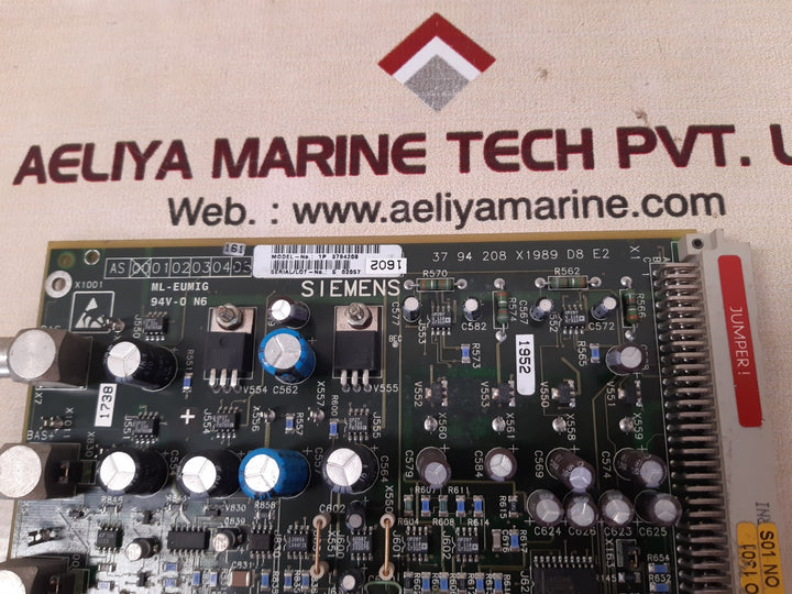 Siemens 1p 3794208 board 37 94 208 x1989 d8 e2