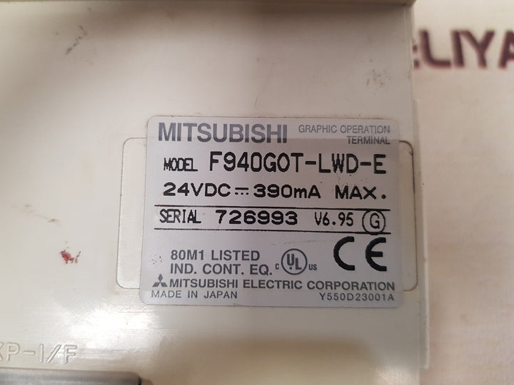 Mitsubishi f940got-lwd-e graphic operation terminal