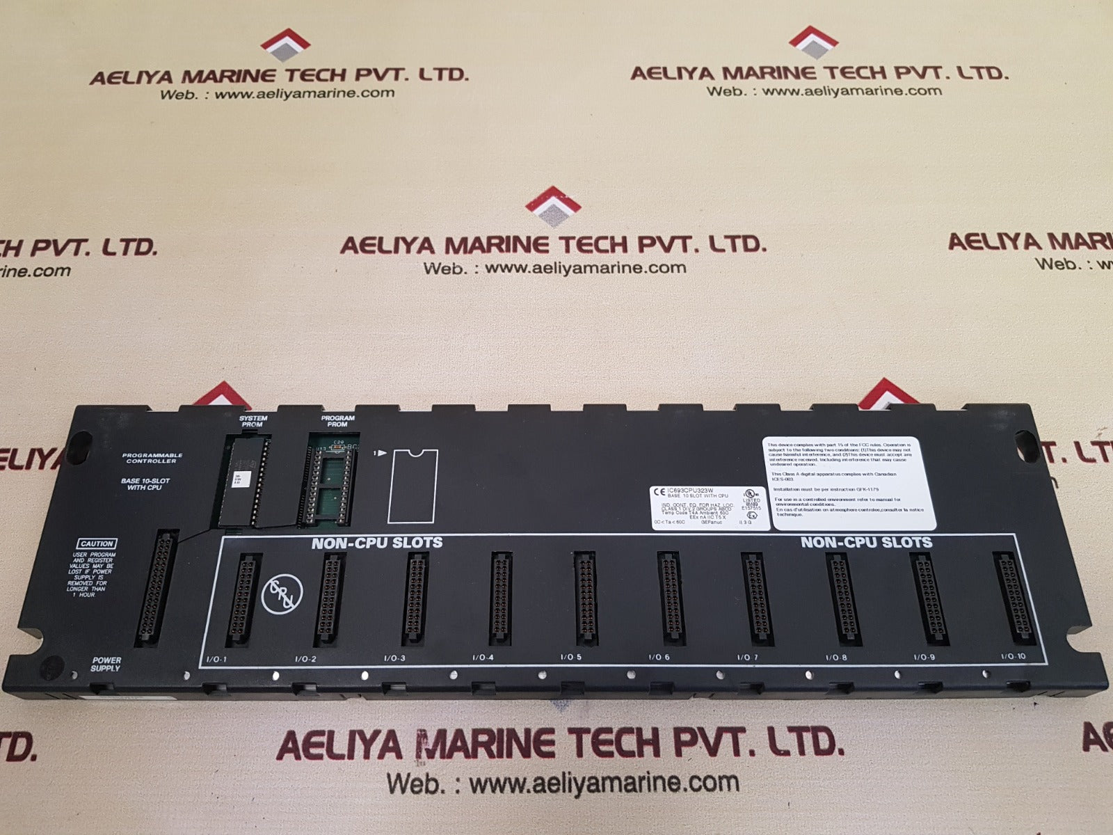 Ge fanuc ic693cpu323w base 10 slot