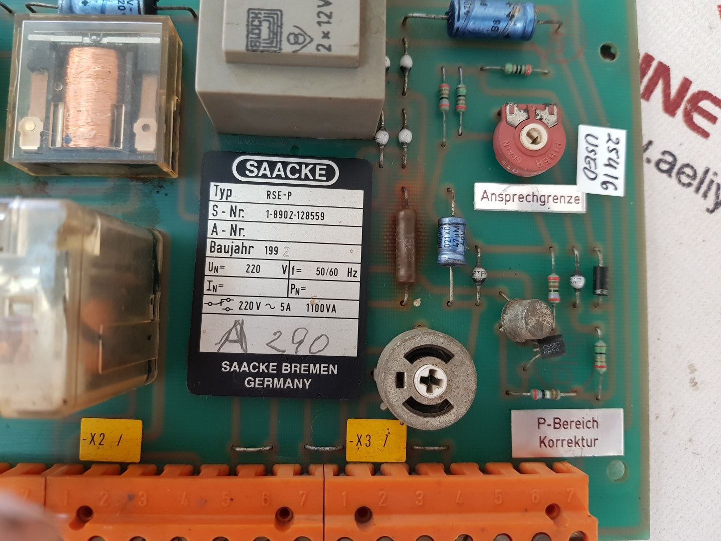 Saacke rse-p pc board 