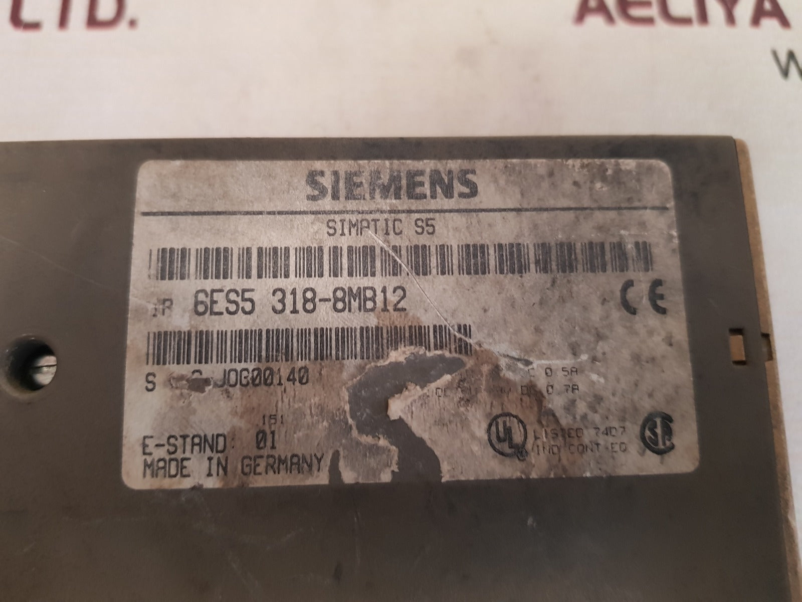 Siemens simatic s5 et200u 6es5 318-8mb12 interface module