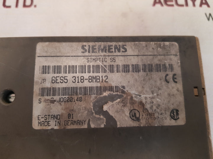 Siemens simatic s5 et200u 6es5 318-8mb12 interface module