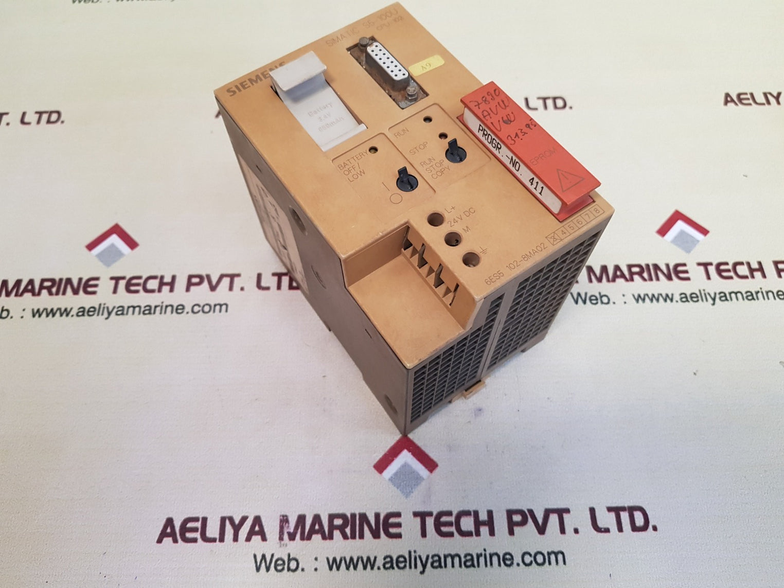 Siemens simatic s5-100u 6es5 102-8ma02 cpu module Used