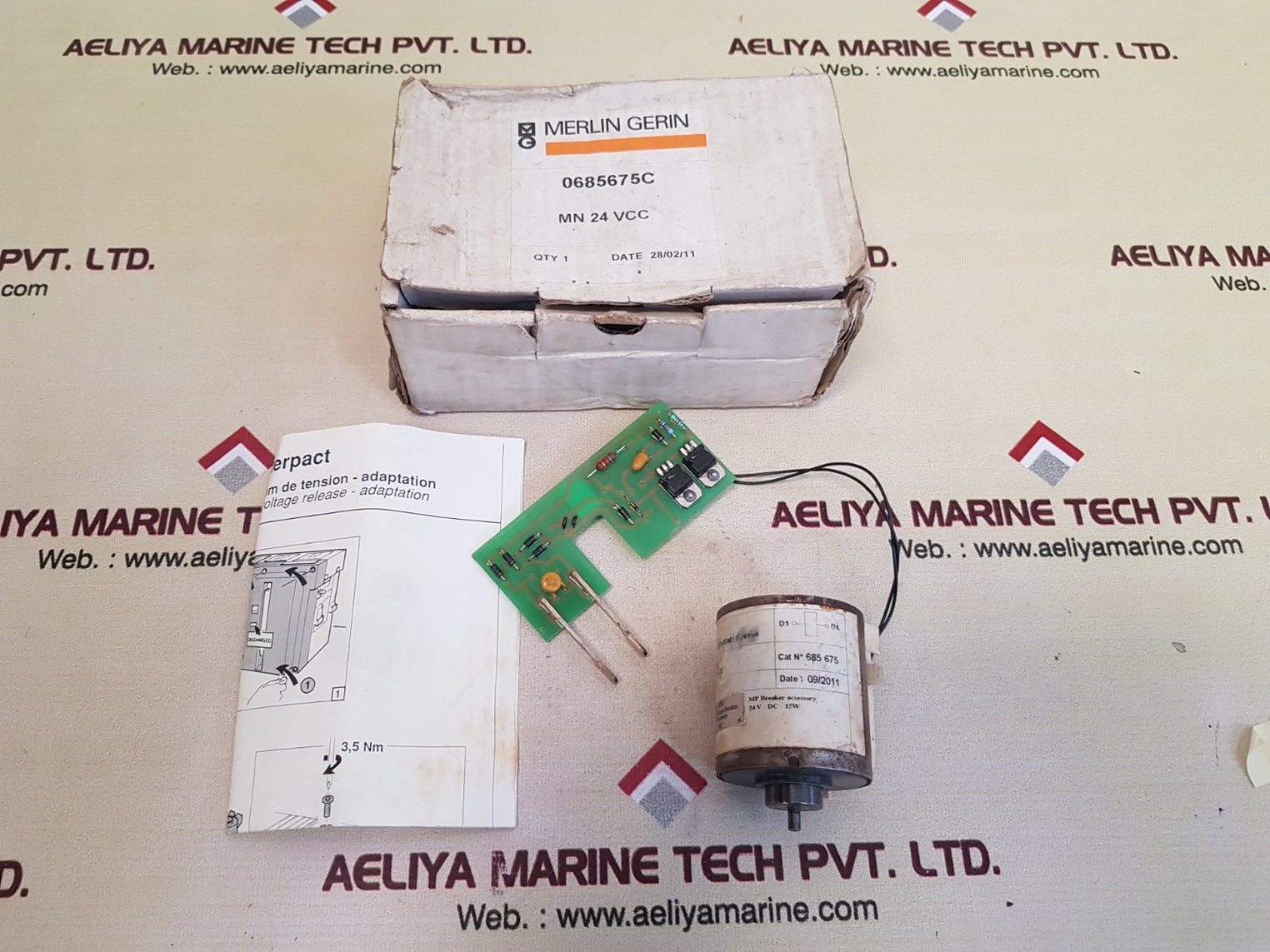 Merlin gerin 685 675 circuit breaker closing coils