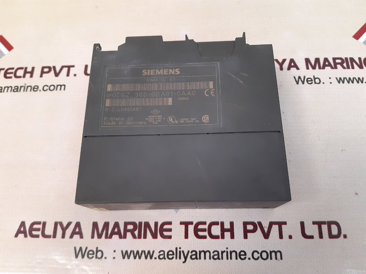 Siemens simatic s7 im 365 interface module 6es7 365-0ba01-0aa0