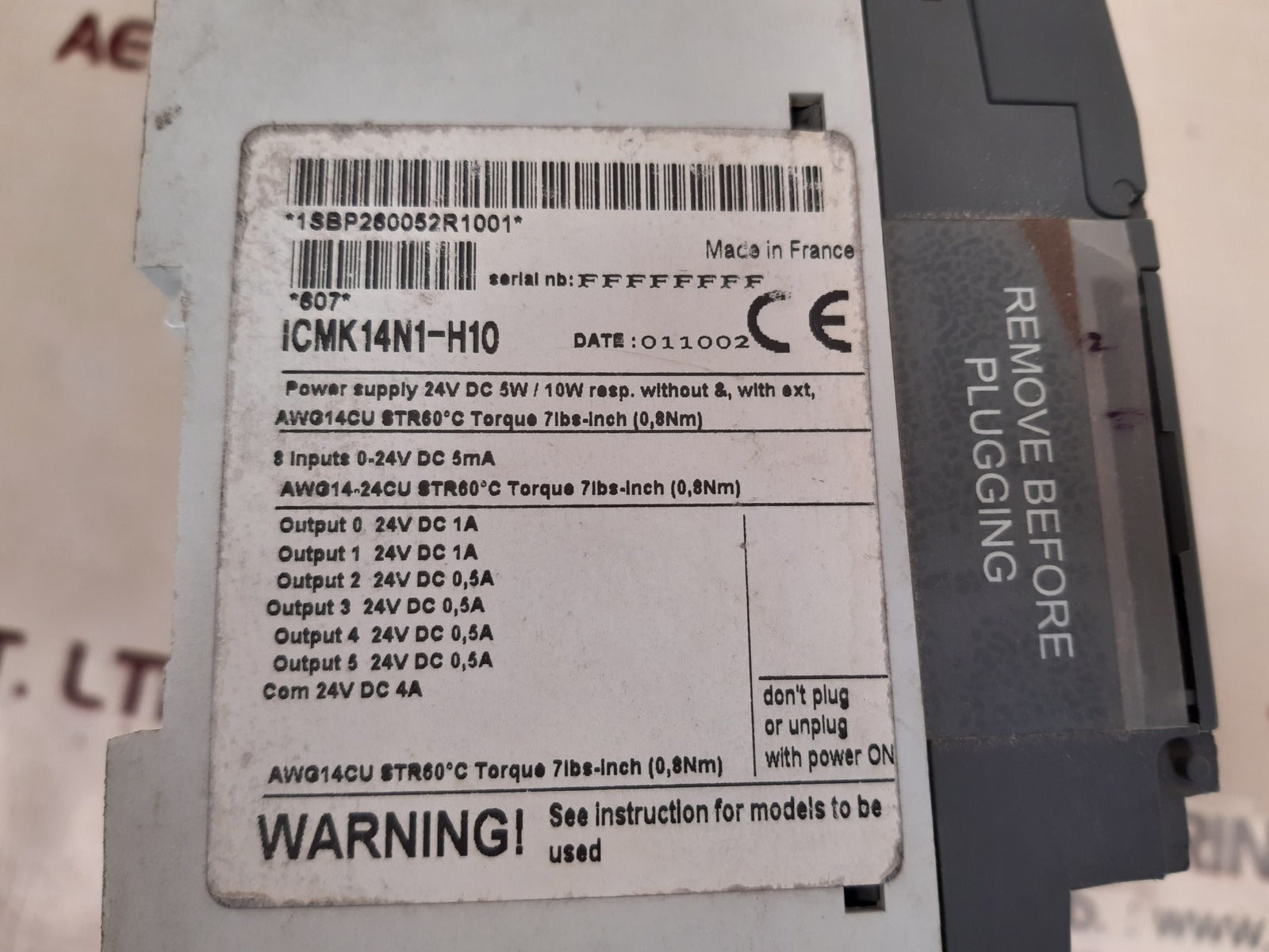 Abb icmk14n1-h10 advant controller 31 1sbp260052r1001 
