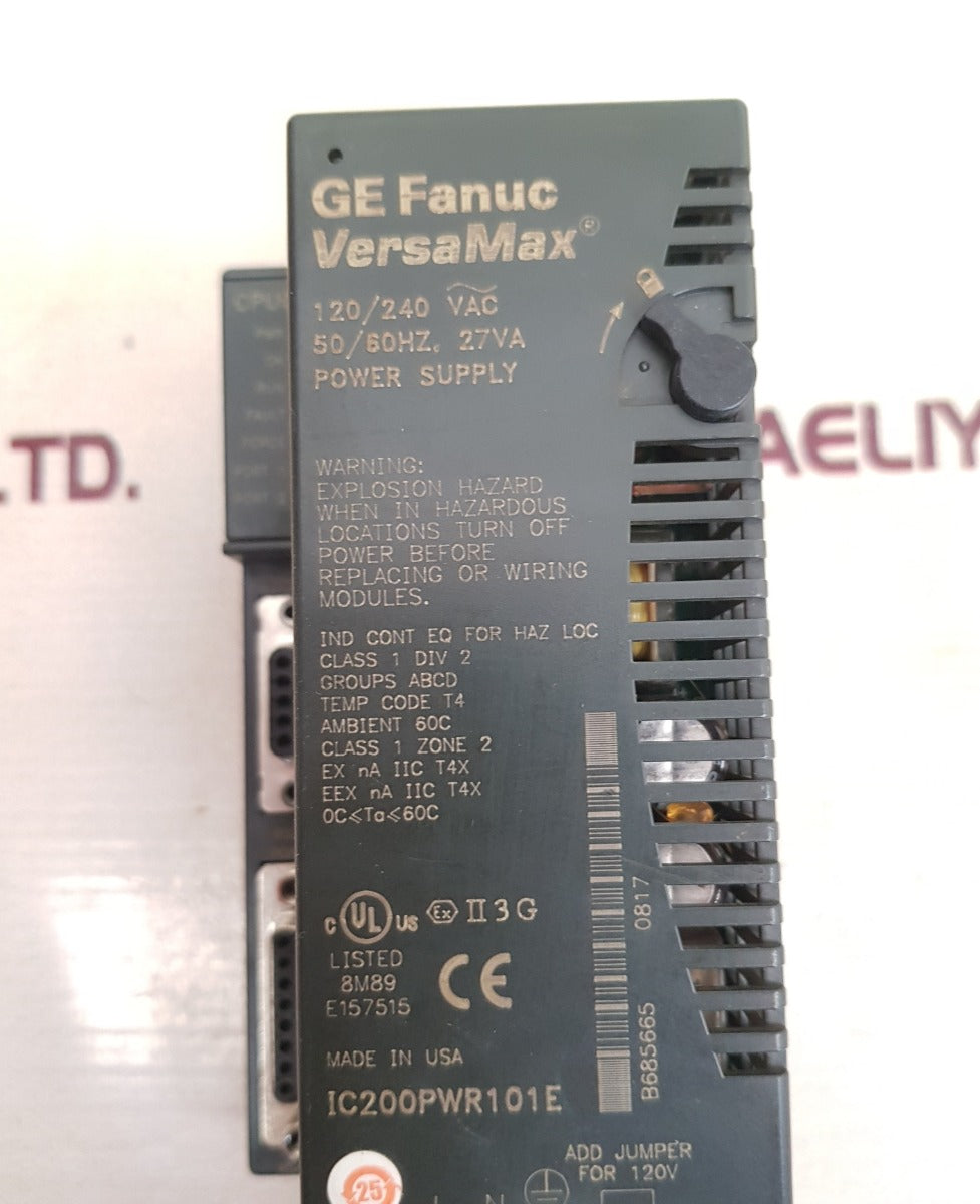 Ge fanuc versamax ic200pwr101e power supply