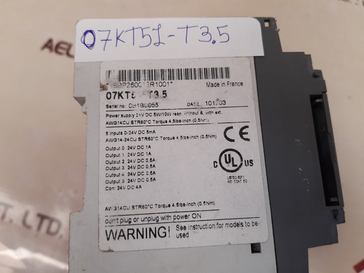 Abb 07kt51-t3.5 advant controller 31 1sbp260012r1001 basic unit 