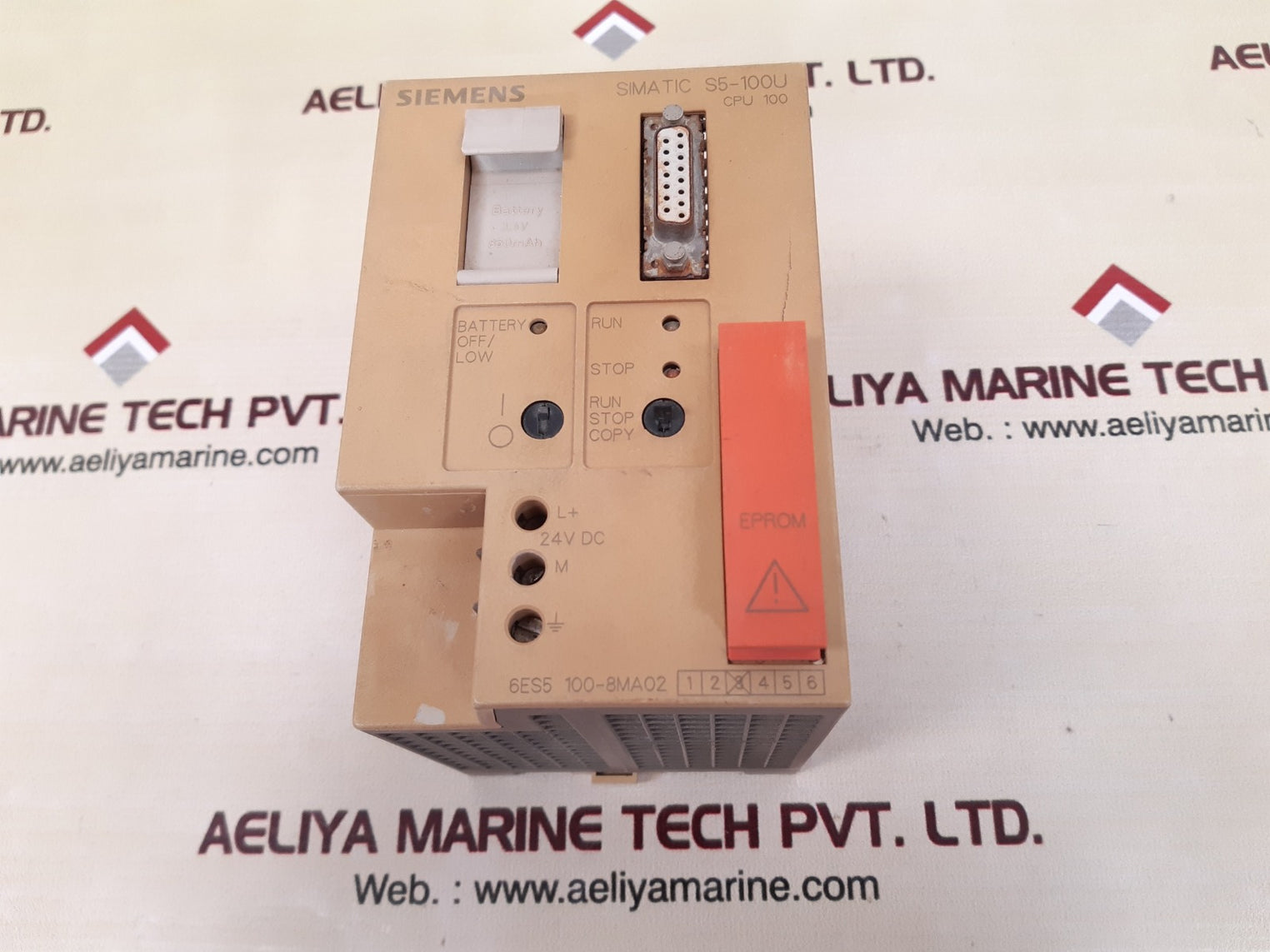 Siemens 6es5 100-8ma02 cpu module Used 
