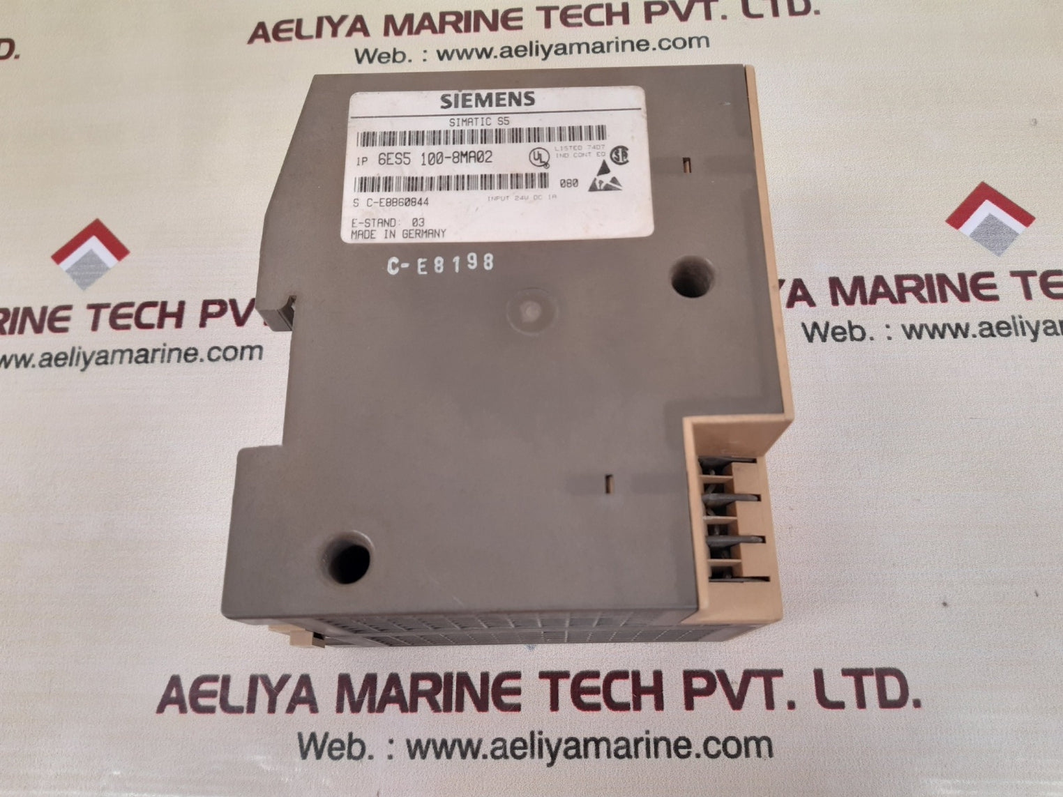 Siemens 6es5 100-8ma02 cpu module Used 