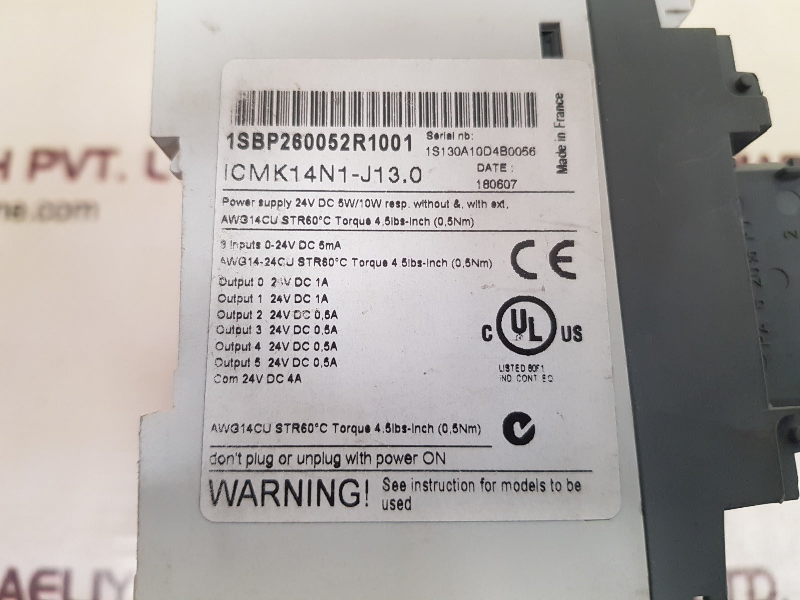 Abb icmk14n1-j13.0 controller 1sbp260052r1001 remote unit 