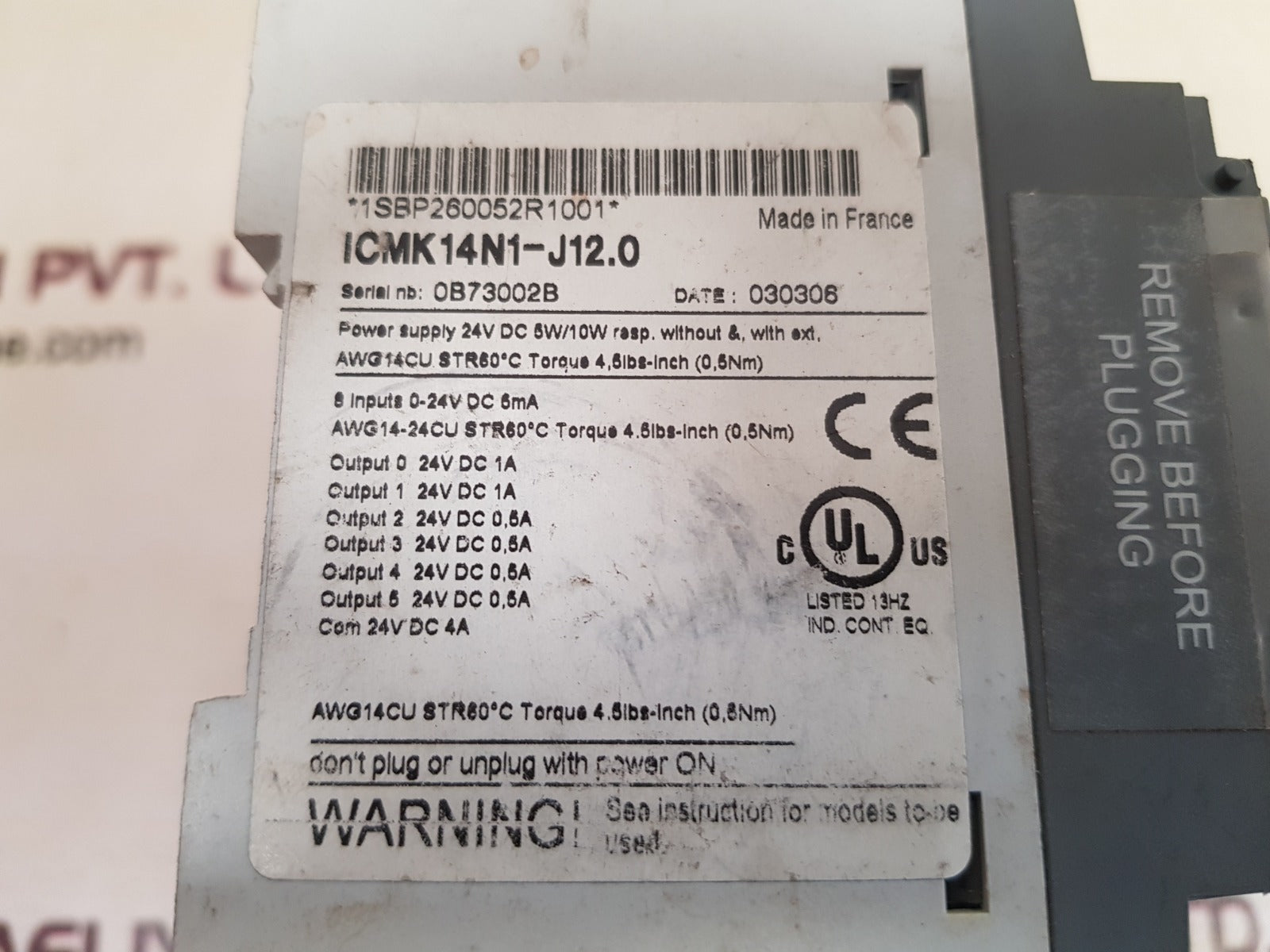 Abb icmk14n1-j12.0 controller 1sbp260052r1001