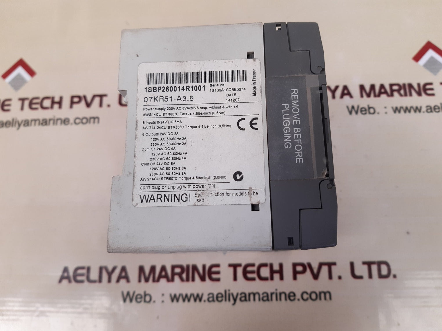 Abb 07kr51-a3.6 advant controller 31 basic unit 1sbp260014r1001