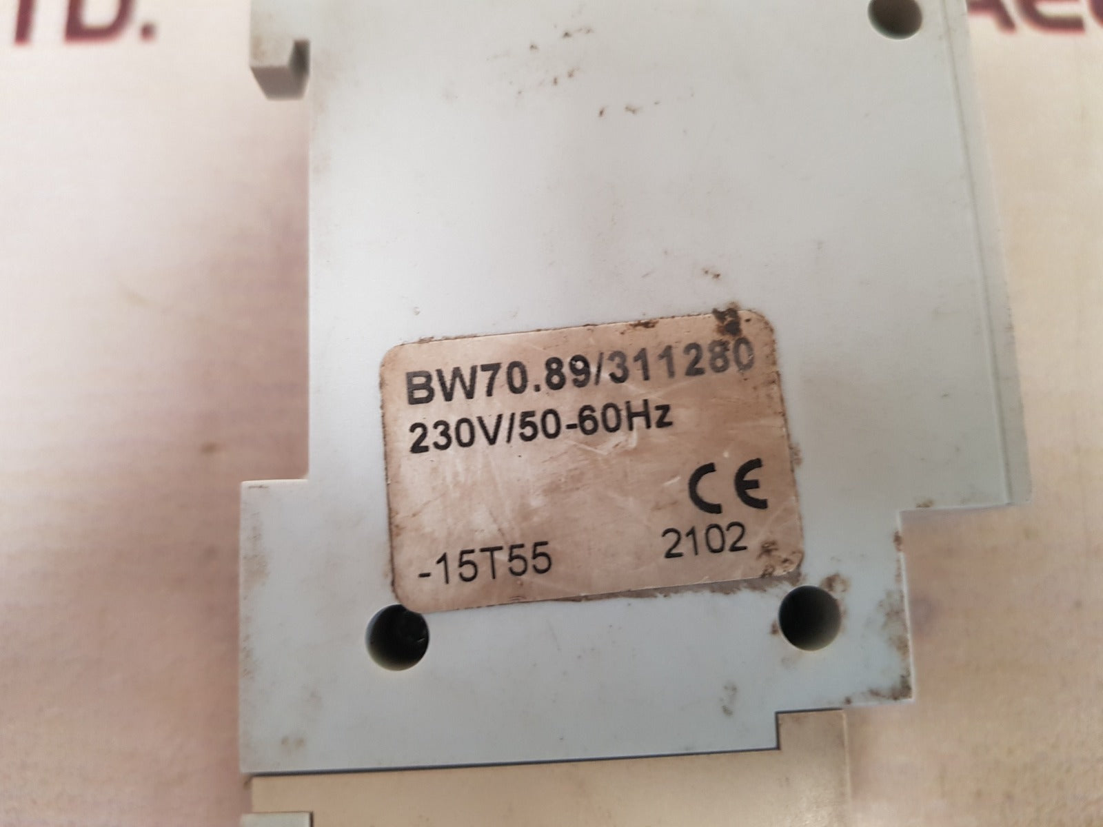 Paladin bw70.89/311280 operating hours 230v/50-60hz