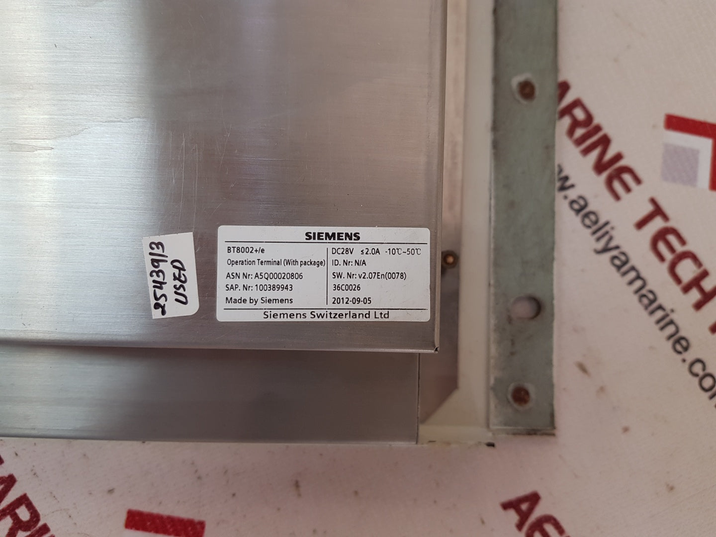 Siemens bt8002 operation terminal