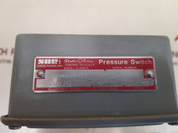 Sor 6nn-k5-m2-c1a pressure switch