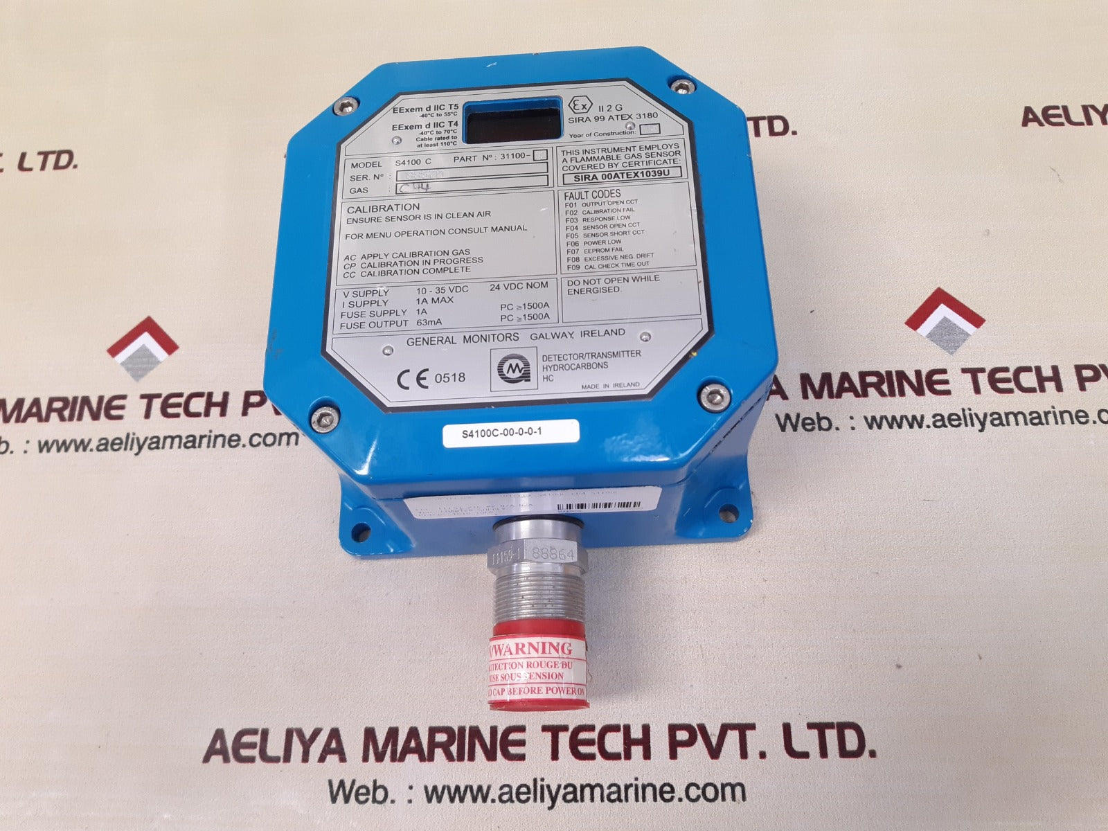General monitors s4100c gas detector 31100-3