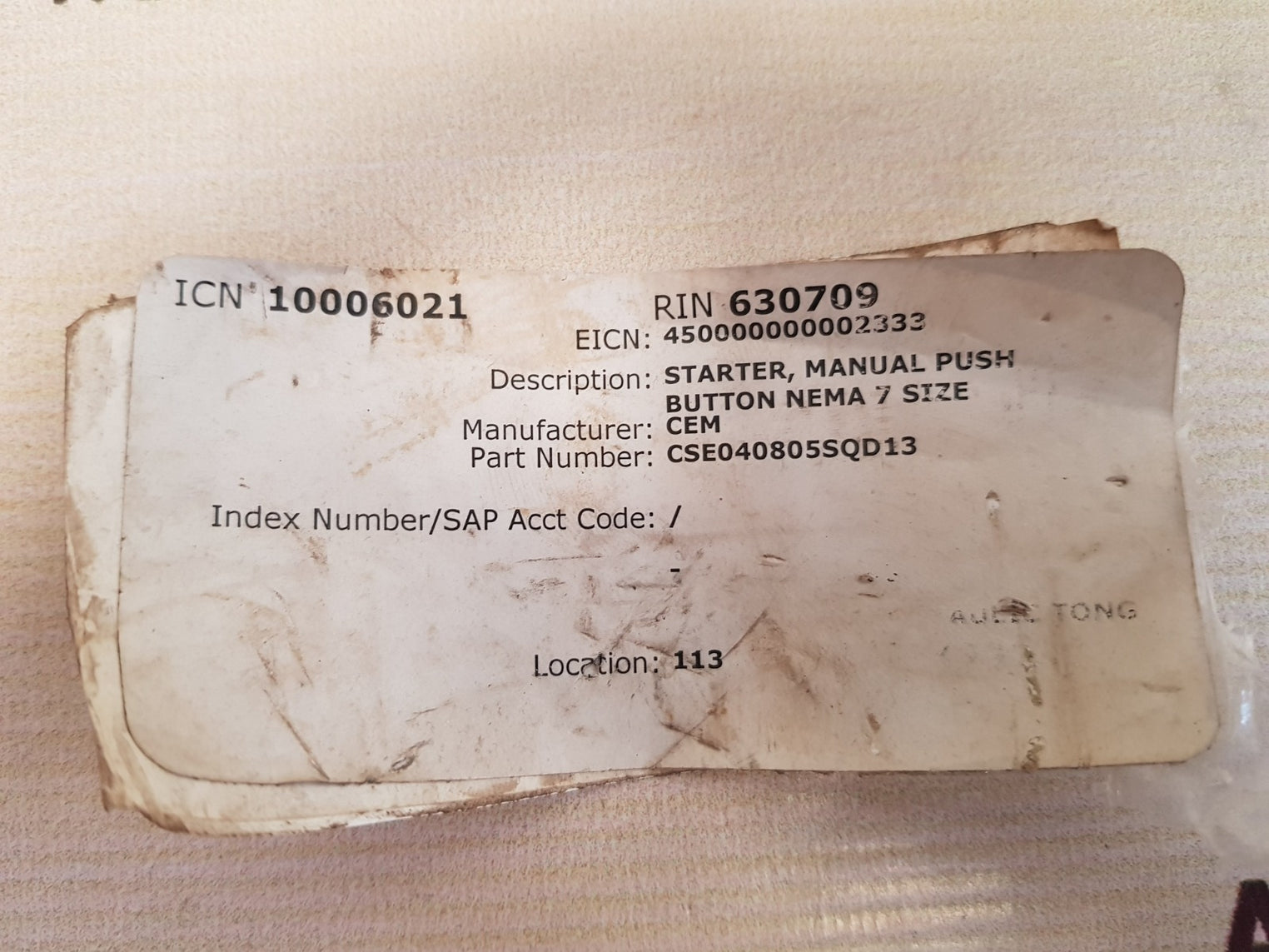 Furnas 11db3h manual controller 