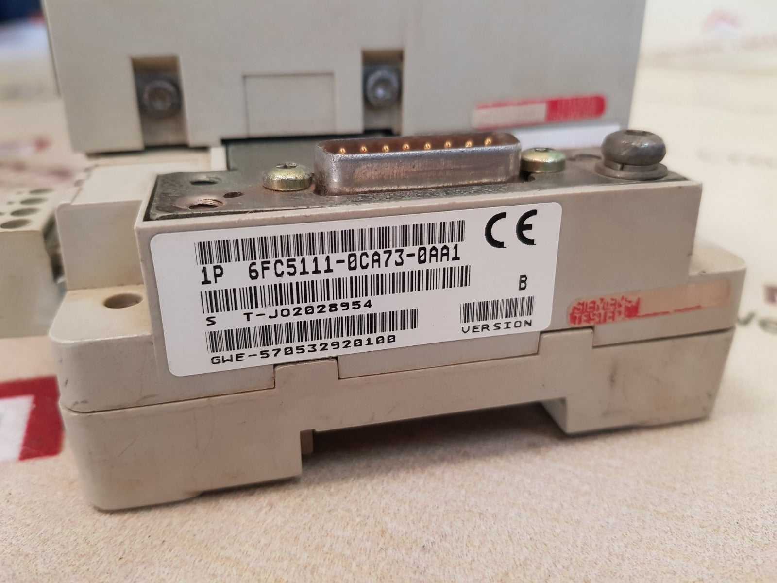 Siemens 6fc5111-0ca73-0aa1 module rack 