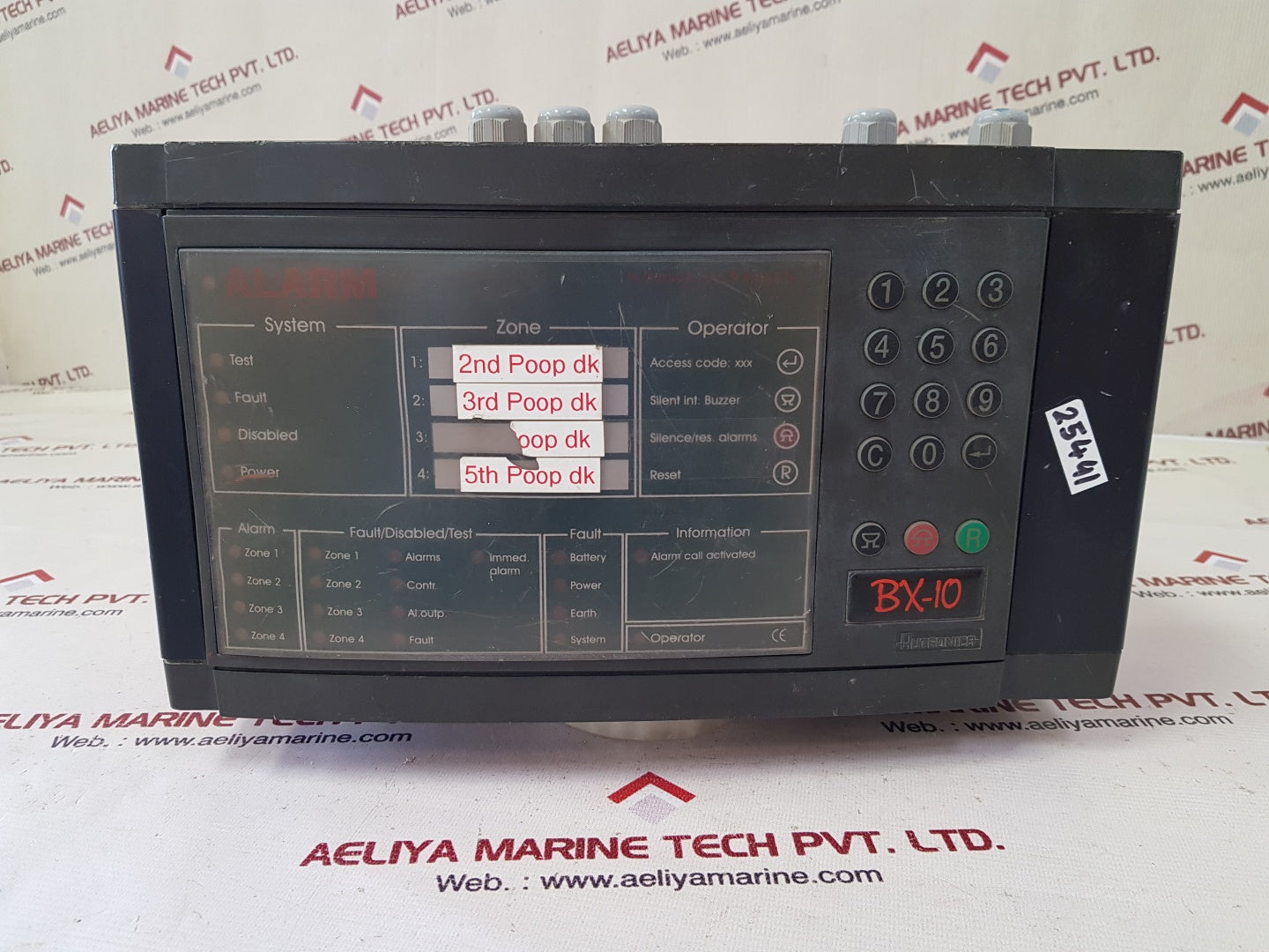 Autronica bx-10 fire alarm control panel