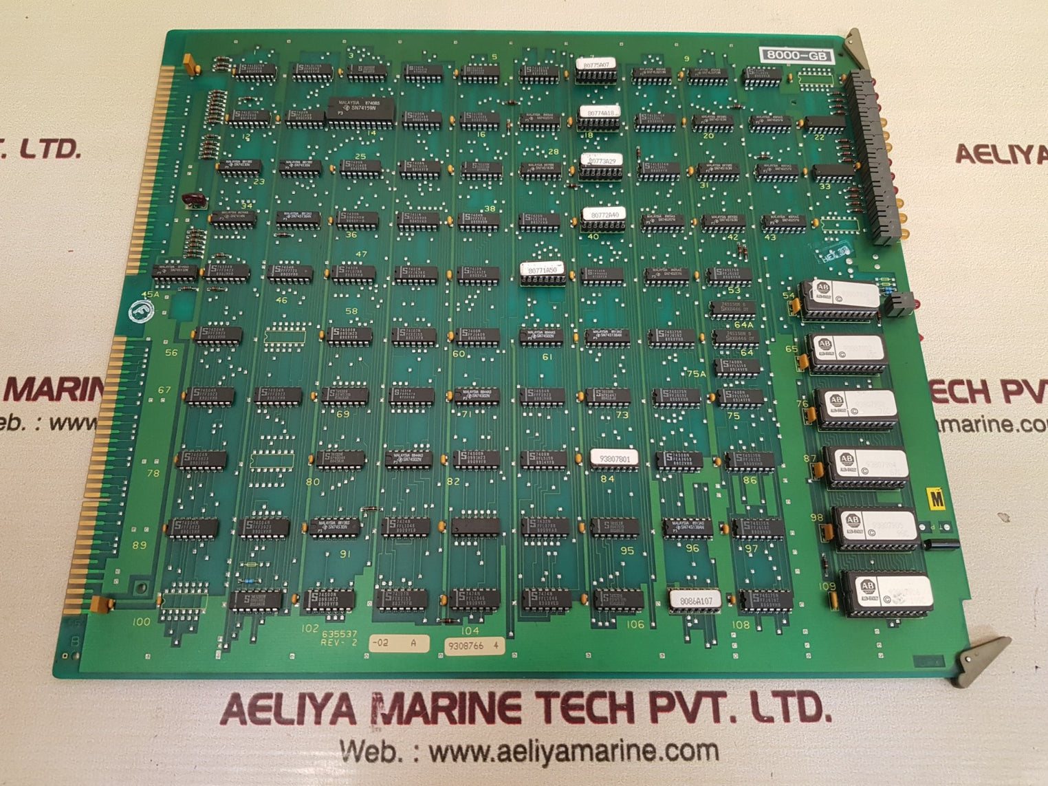 Allen-bradley 635537 rev-2 control board 8000-gb