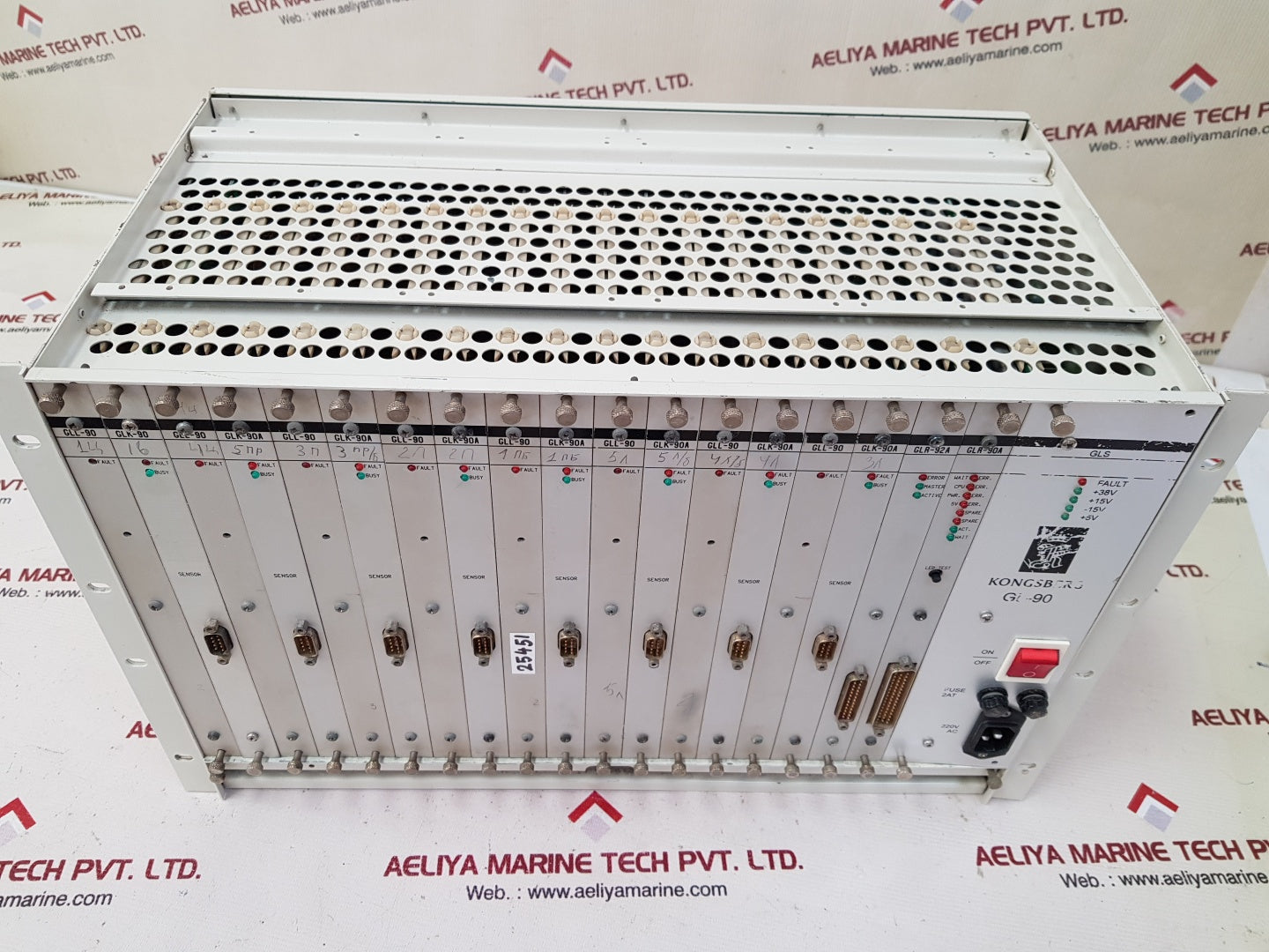 Kongsberg/Autronica gll-90,glk-90,glk-90a,glr-92a,glr-90a module rack 