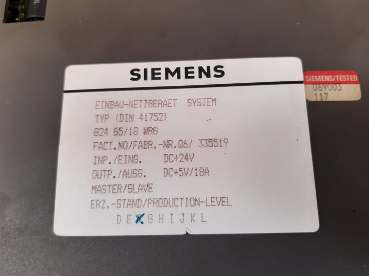 Siemens 6ev 3053-odc power supply