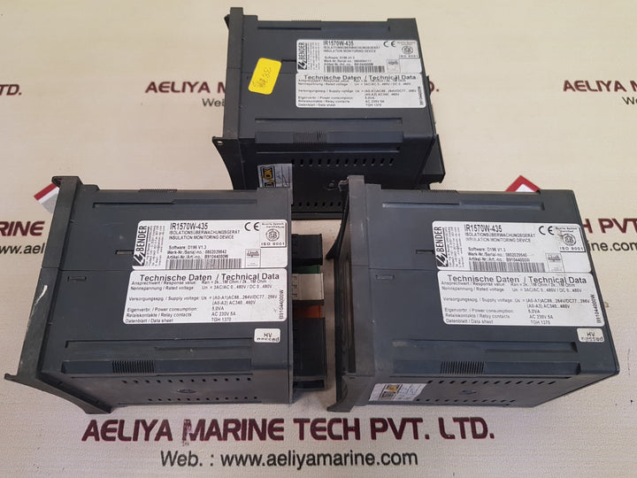 Bender Ir1570W-435 Insulation Monitoring Device B91044000W Relay Ac 230 5A