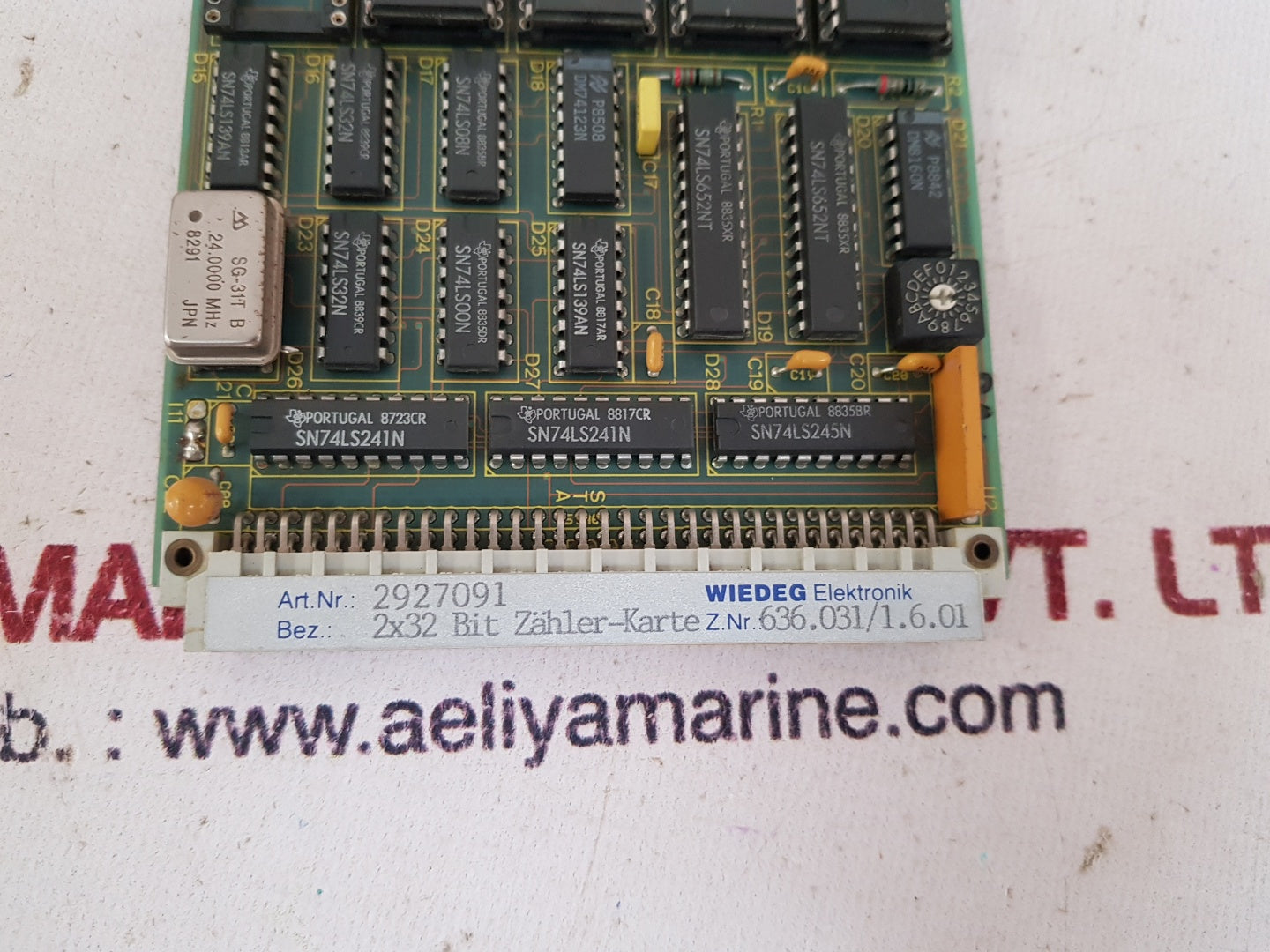 Wiedeg elektronik 2927091 counter card 636.031