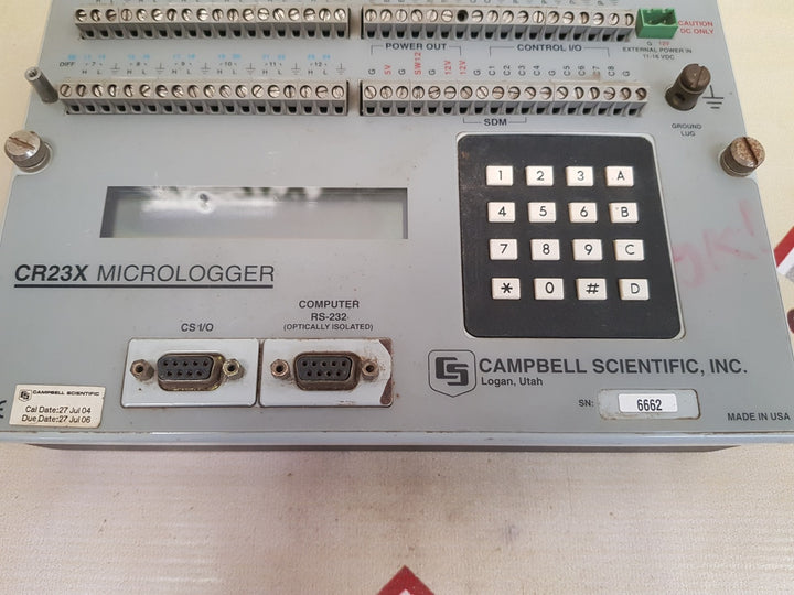 Campbell scientific cr23x micrologger