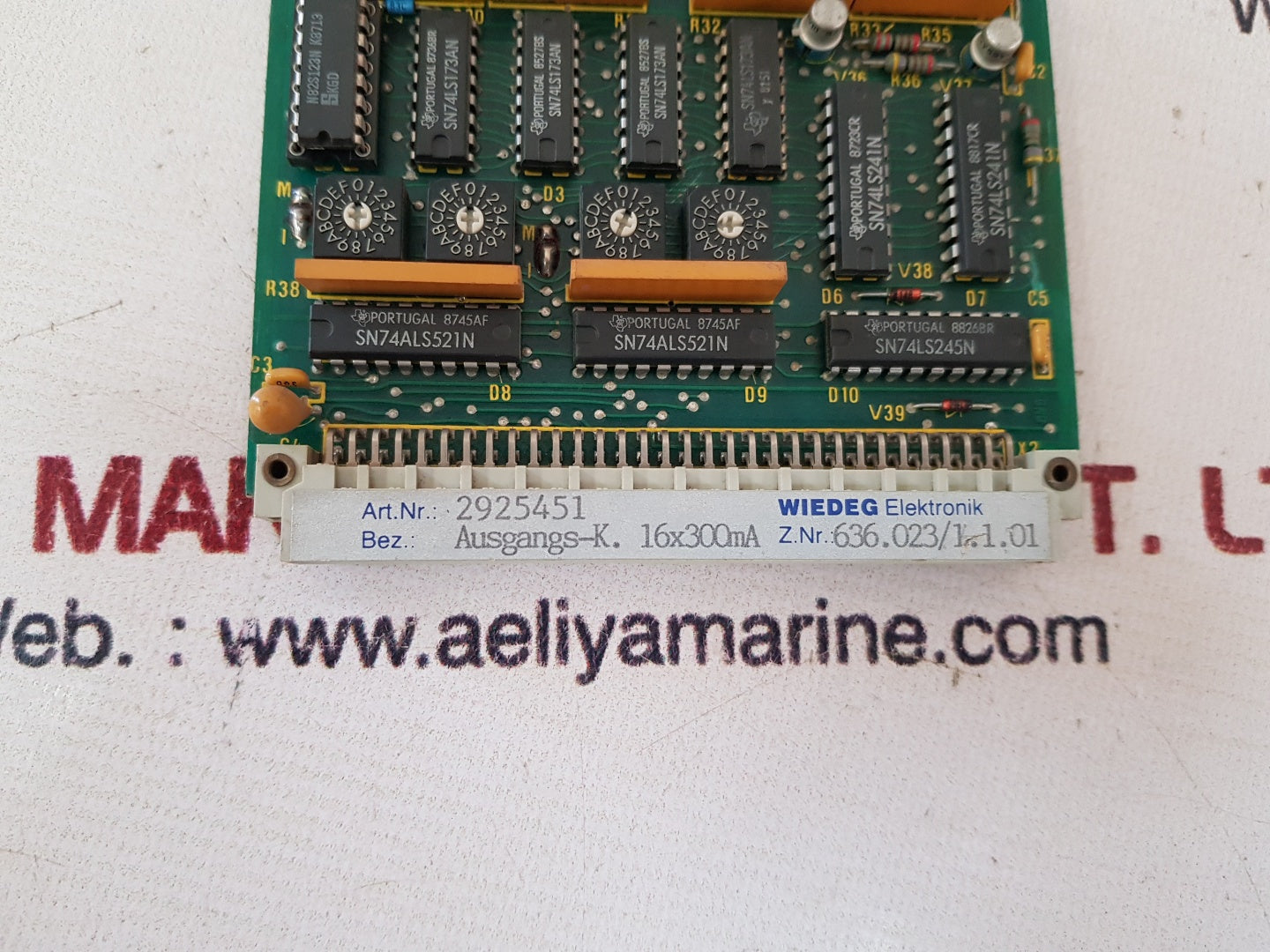 Wiedeg elektronik 2925451 output board 636.023/1.1.01